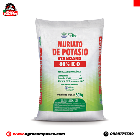 Muriato de Potasio Blanco 50kg