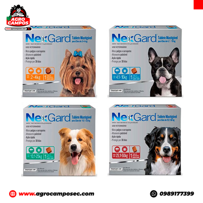 NexGard Tabletas Antiparasitario para Perros
