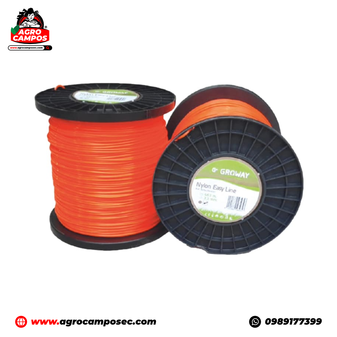 Nylon Groway Easy Line Redondo para Desmalezadora