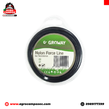 Nylon Groway Force Line Redondo para Desmalezadora