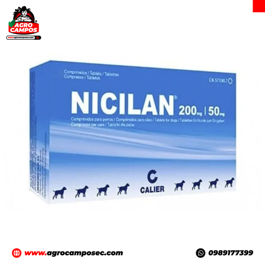 Nicilan 200 50 Calier Antibiotico Amplio Espectro Perros Infecciones Bacterianas Ecuador - Agro Campos® Online Store
