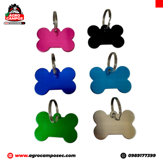 Placa para Collar de Mascotas en Varios Diseños
