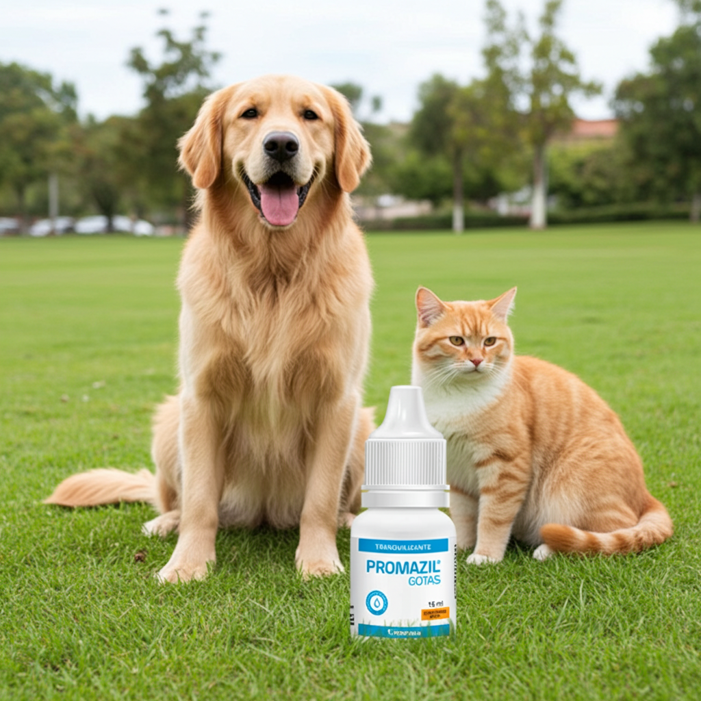 Promazil Gotas Antiemetico Mareos Transporte Caninos Felinos Veterinario Ecuador - Agro Campos® Online Store
