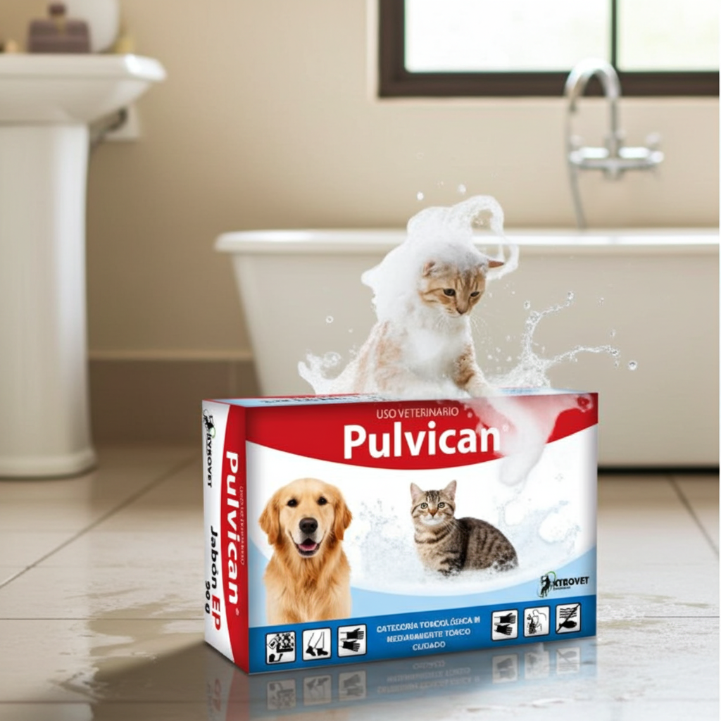 Pulvican Jabon EP Higiene Piel Caninos Felinos Uso Veterinario Ecuador - Agro Campos® Online Store
