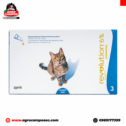 Revolution Antiparasitario Tópico Perros y Gatos 3 Pipetas