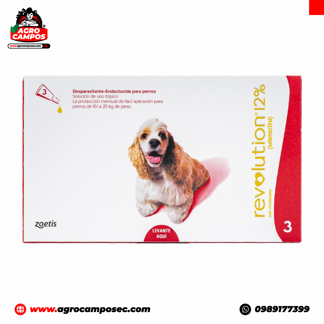 Revolution Antiparasitario Tópico Perros y Gatos 3 Pipetas