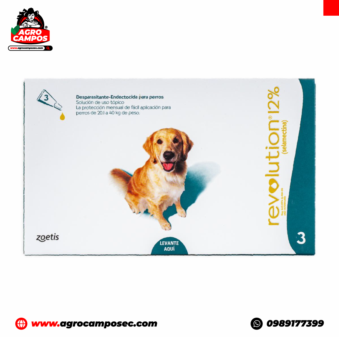Revolution Antiparasitario Tópico Perros y Gatos 3 Pipetas