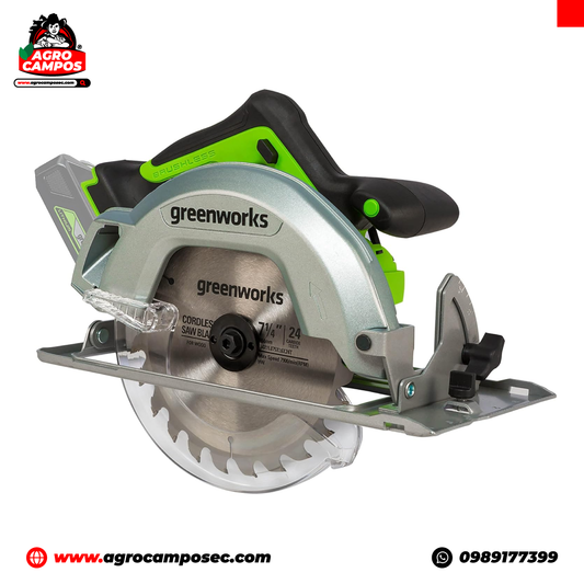 Scie circulaire sans fil Greenworks 24V