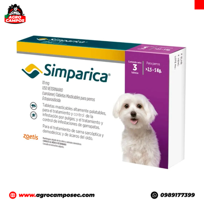 Simparica 10mg 2.5-5Kg