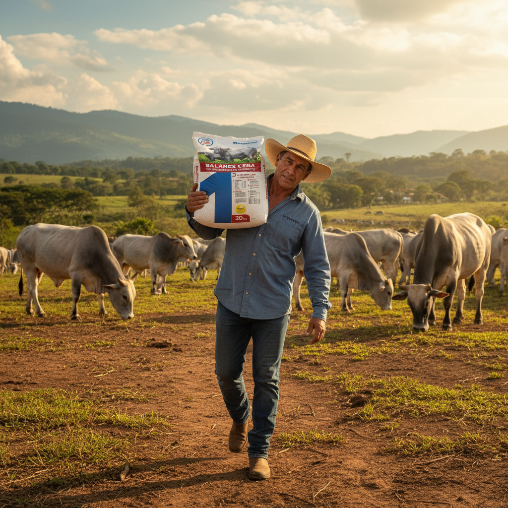 Sal Balance Ceba Montana Ganadero Cargando Saco Hacienda Tropical Ecuador - Agro Campos® Online Store
