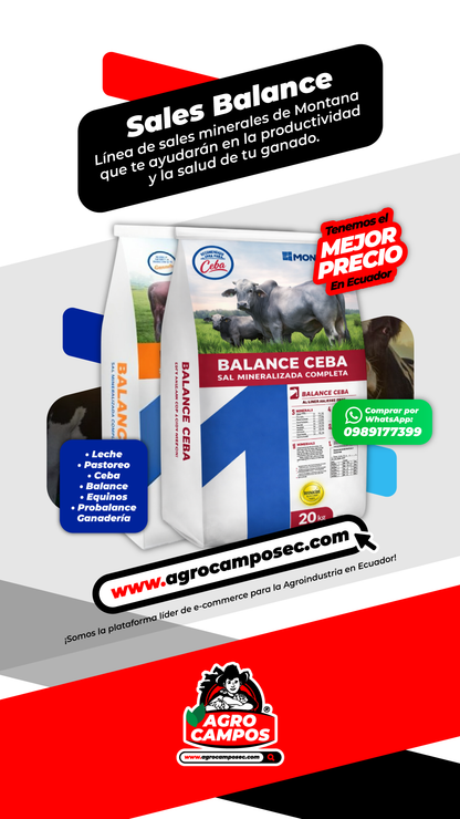 Sal Balance Montana Saco Suplemento Mineral Ganado Ecuador - Agro Campos® Online Store
