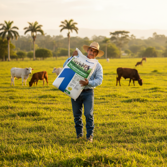 Sal Balance Pastoreo Montana Ganadero Cargando Saco Potrero Suplemento Mineral Ecuador - Agro Campos® Online Store
