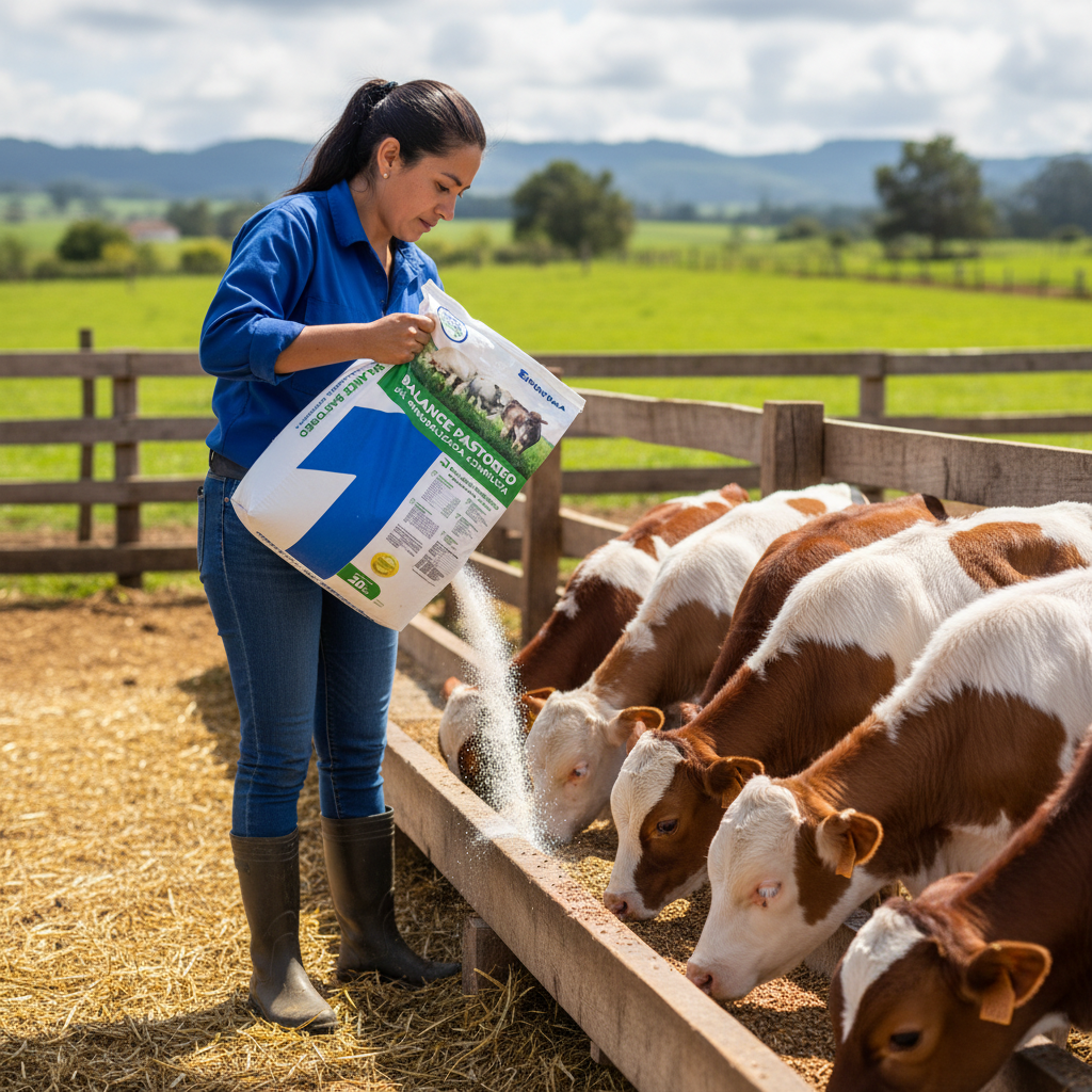 Sal Balance Pastoreo Montana Tecnico Mezclando Racion Terneros Corral Ecuador - Agro Campos® Online Store
