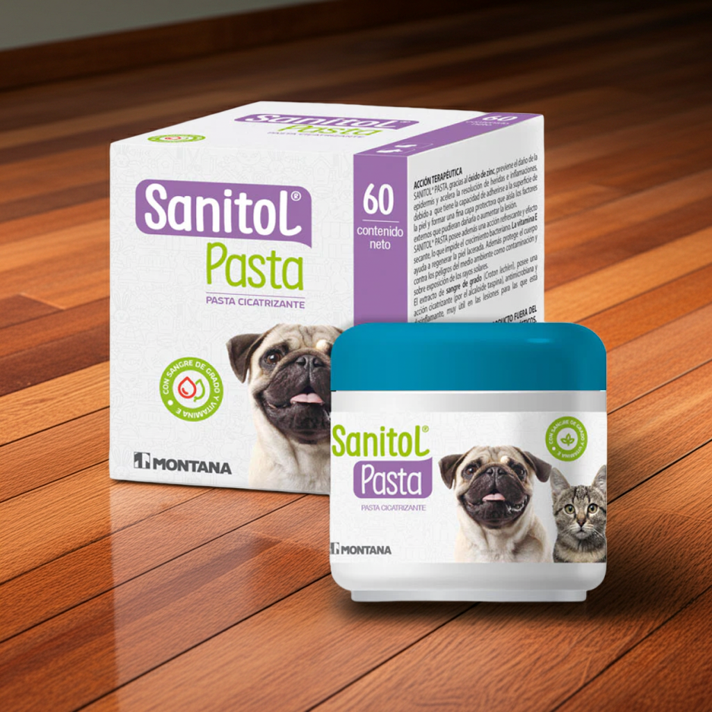 Sanitol Pasta Sangre Grado Vitamina E Regeneracion Piel Caninos Ecuador - Agro Campos® Online Store
