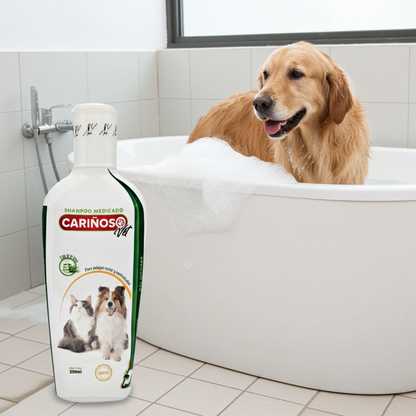 Shampoo Medicado Carinoso Dermatologico Piel Sensible Irritaciones Mascotas Ecuador - Agro Campos® Online Store
