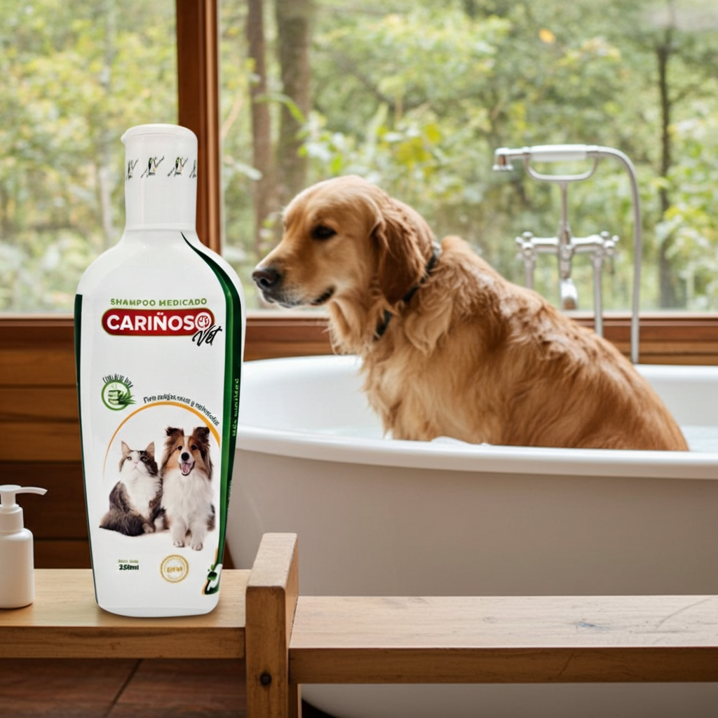 Shampoo Medicado Carinoso Eczemas Infecciones Piel Perros Gatos Ecuador - Agro Campos® Online Store
