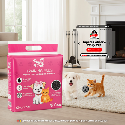 Tapetes Absorbentes Pinky Pet Mascotas Adiestramiento Cachorros Ecuador - Agro Campos® Online Store
