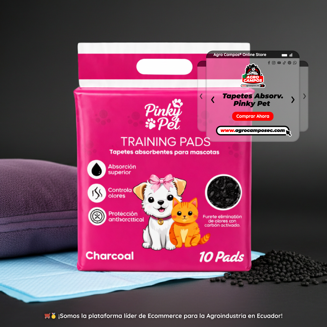 Tapetes Absorbentes Pinky Pet Mascotas Proteccion Piso Interior Ecuador - Agro Campos® Online Store
