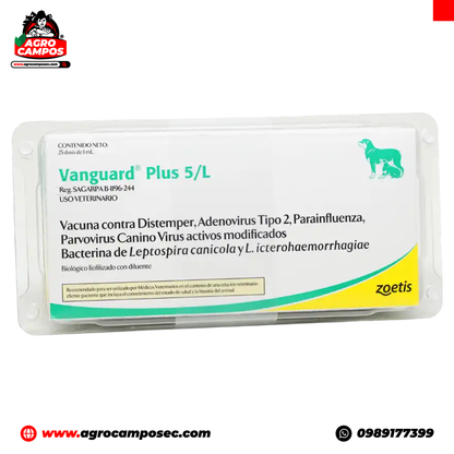 Vacuna Múltiple Vanguard Plus 5 L para Perros