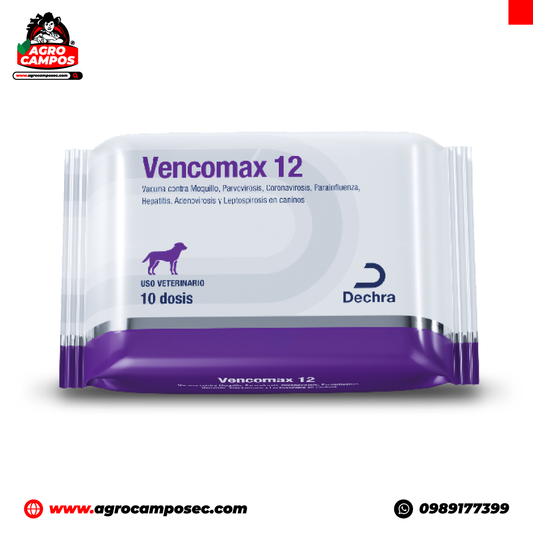 Vencomax 12 Montana Vacuna Combinada Caninos Moquillo Parvovirosis Leptospirosis 7 Serotipos Ecuador - Agro Campos® Online Store