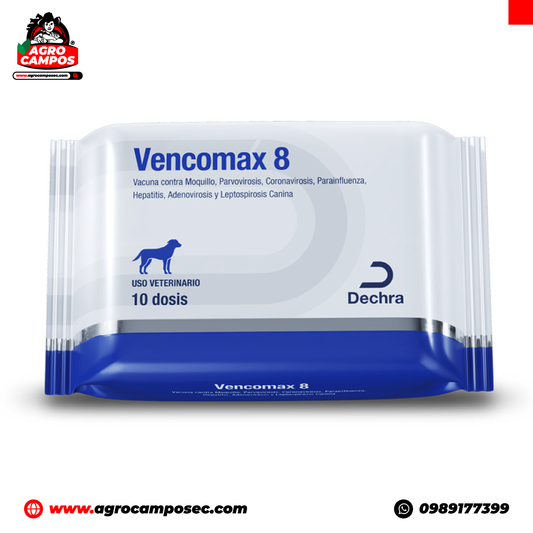 Vencomax 8 Montana Vacuna Combinada Perros Moquillo Hepatitis Parainfluenza Parvovirosis Leptospirosis Ecuador - Agro Campos® Online Store