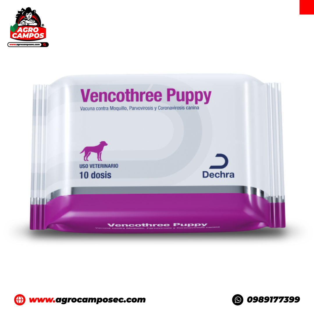 Vencothree Puppy Montana Vacuna Combinada Cachorros Distemper Parvovirosis Coronavirosis Ecuador - Agro Campos® Online Store
