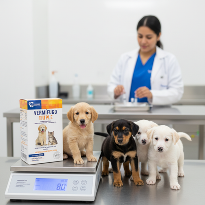 Vermifugo Triple Clinica Veterinaria Camada Cachorros Antiparasitario Ecuador - Agro Campos® Online Store
