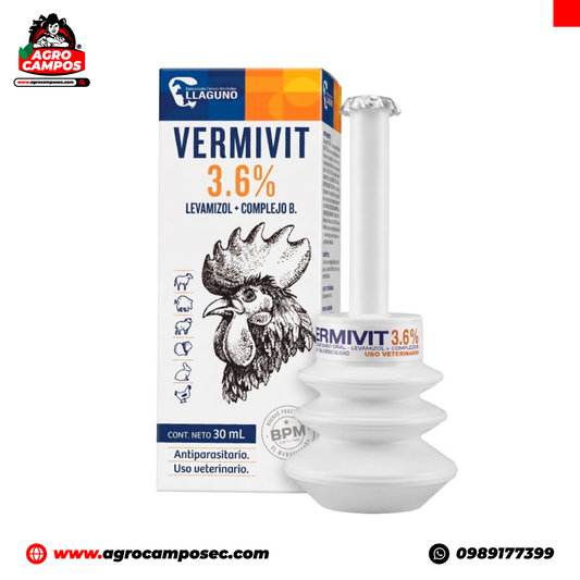 Vermivit 3.6% Oral Levamisol Vitaminas Complejo B Antiparasitario Ecuador - Agro Campos® Online Store