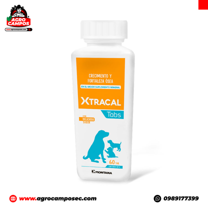 Xtracal Tabs Montana Calcio Fosforo Vitamina D3 Suplemento Mineral Perros Gatos Ecuador - Agro Campos® Online Store