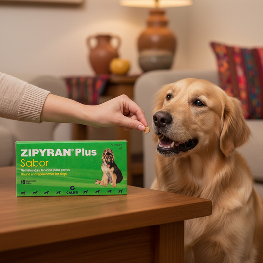 Zipyran Plus Golden Retriever Tableta Sabor Antiparasitario Mascotas Ecuador - Agro Campos® Online Store
