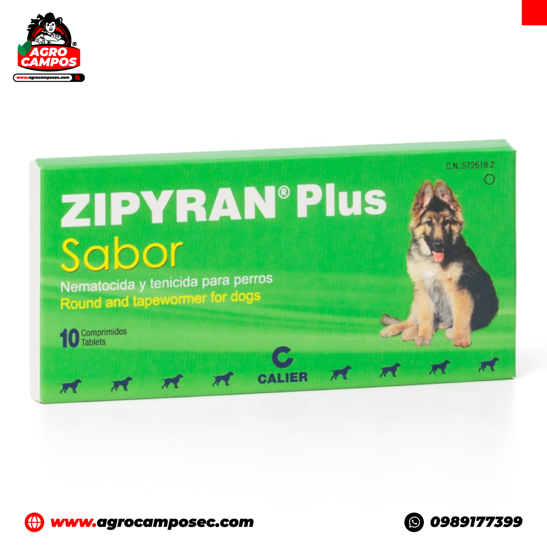 Zipyran Plus Sabor Antiparasitario Oral Amplio Espectro Perros Ecuador - Agro Campos® Online Store
