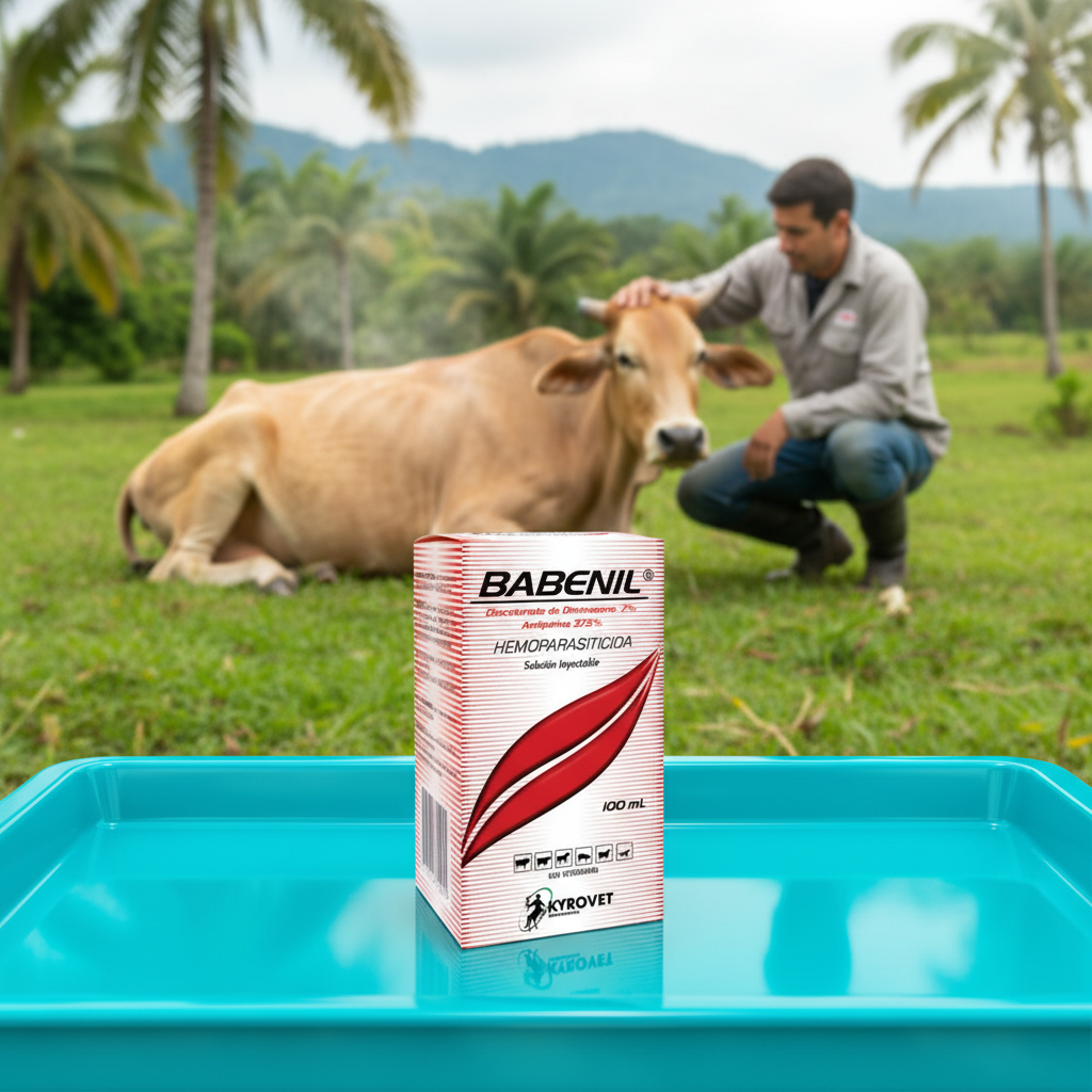 babenil-vaca-fiebre-ictericia-bandeja-turquesa