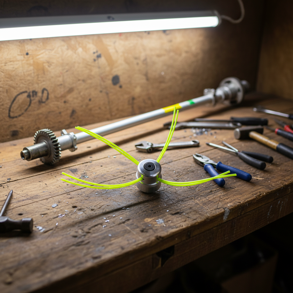 cabezal-aluminio-groway-taller-workbench-desmalezadora-desarmada-ecuador