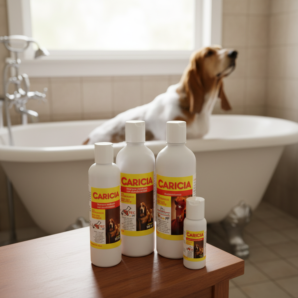 caricia-shampoo-antiseptico-baño-perros-ecuador