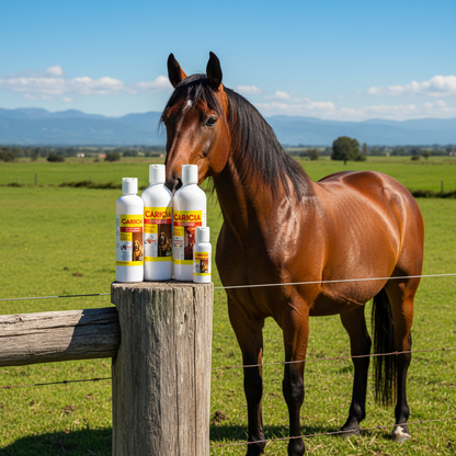 caricia-shampoo-equinos-caballo-campo-ecuador