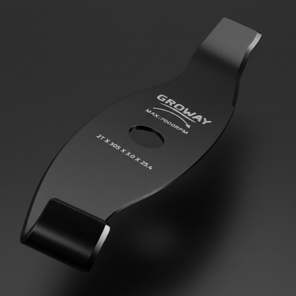 cuchilla-groway-triturador-closeup-filos-curvados-negro-mate-texto-grabado