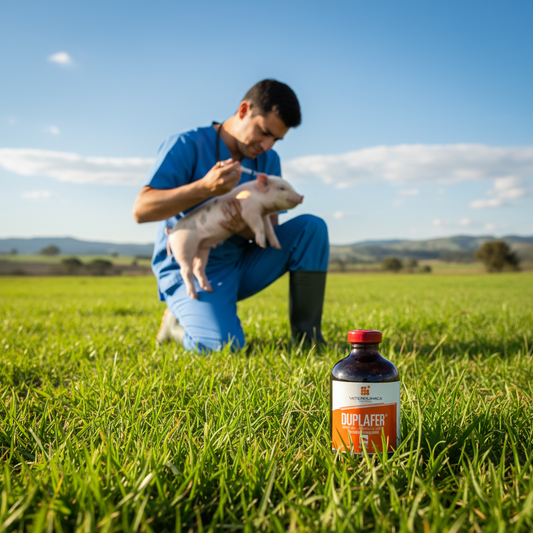 duplafer-hierro-lechones-campo-abierto-veterinario-inyectando-lechon-frasco-primer-plano-pasto