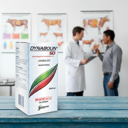 dynabolin-50-clinica-superficie-azul-vet-explicando