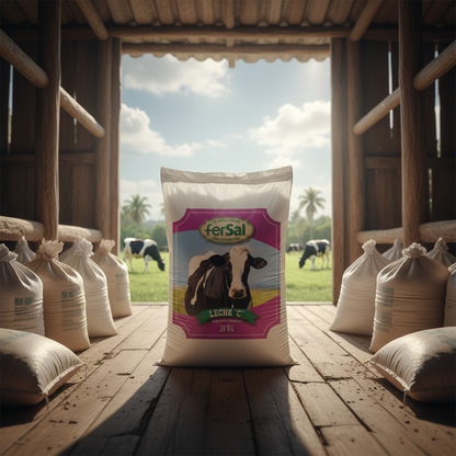 fersal-leche-bodega-tropical-holstein-sacos-apilados-ecuador