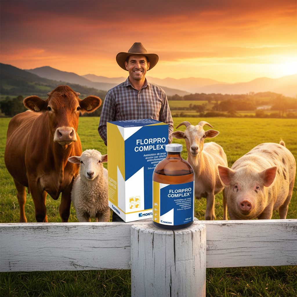 florpro-complex-4-especies-recuperadas-vaca-oveja-cabra-cerdo-sanos-vitales-frasco-poste-blanco-atardecer