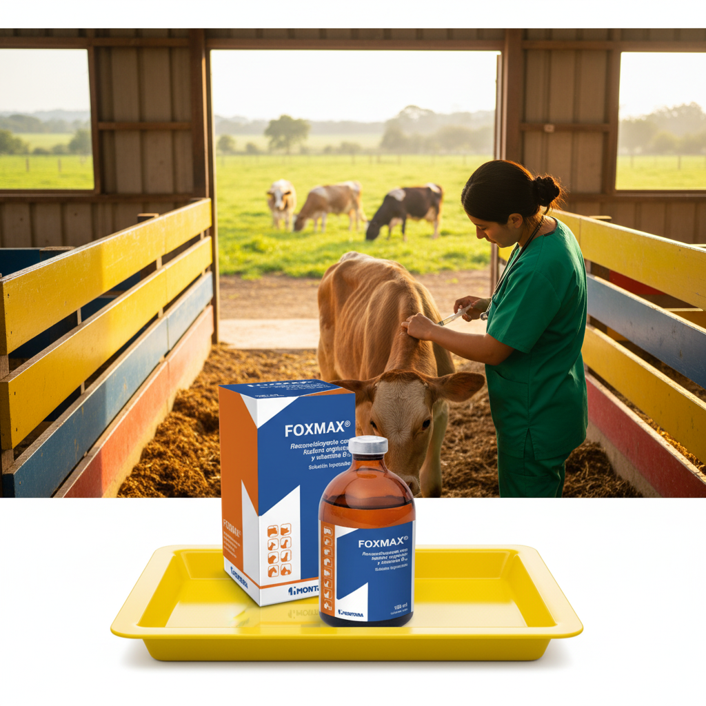 foxmax-inyectable-ternero-joven-vet-inyectando-im-ternero-delgado-crecimiento-frasco-caja-bandeja-amarilla