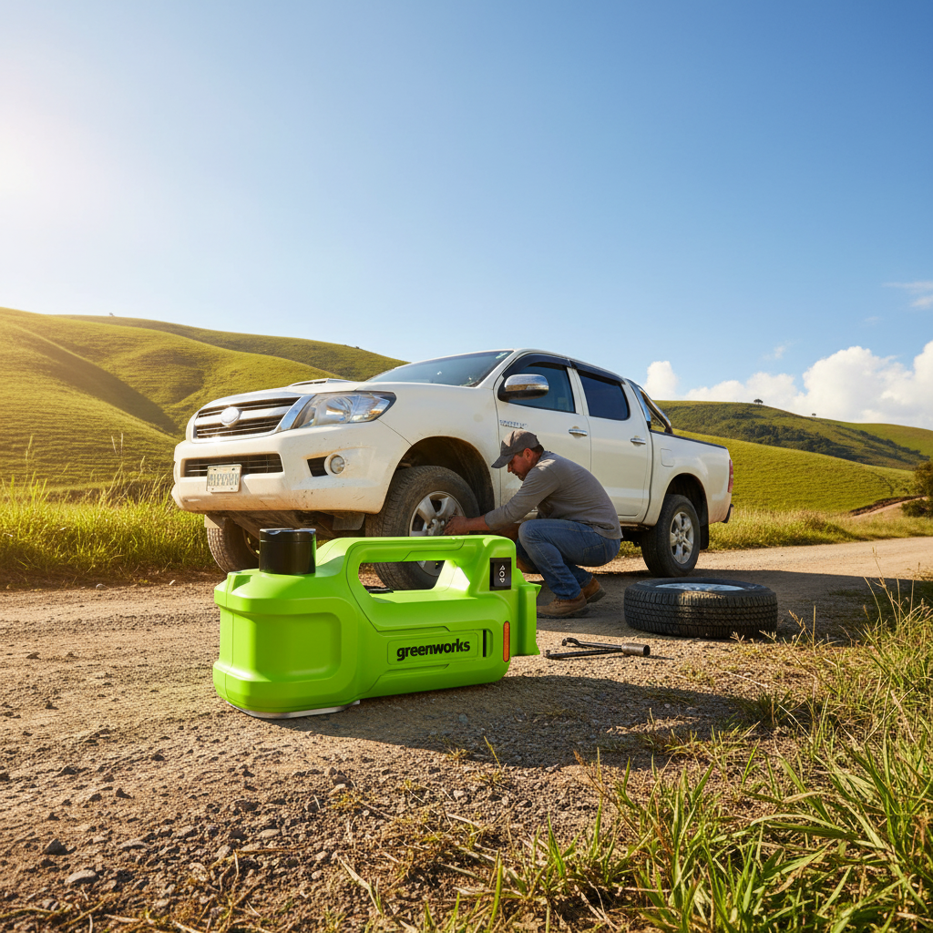 greenworks-camioneta-llanta-campo