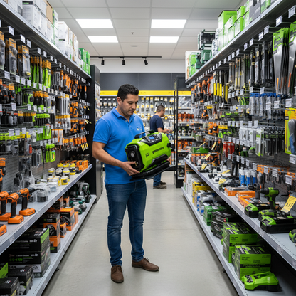 inflador-tienda-cliente-examinando