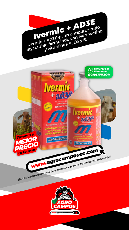 ivermic ivermectina vitaminas granja ecuador bovinos porcinos ovinos seis