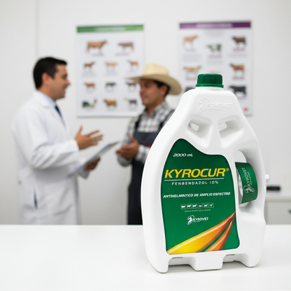 kyrocur-clinica-bidan-escritorio-vet-explicando-programa-desparasitacion
