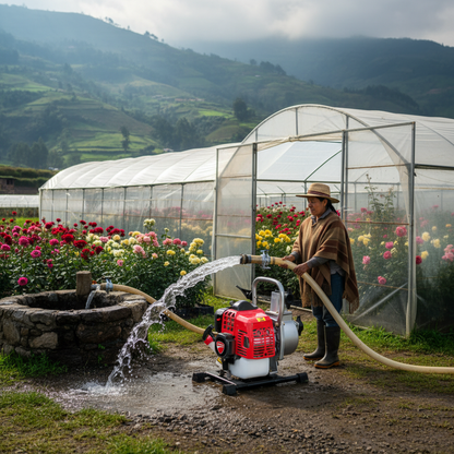 motobomba-ducati-dcw225-invernadero-flores-sierra-ecuador