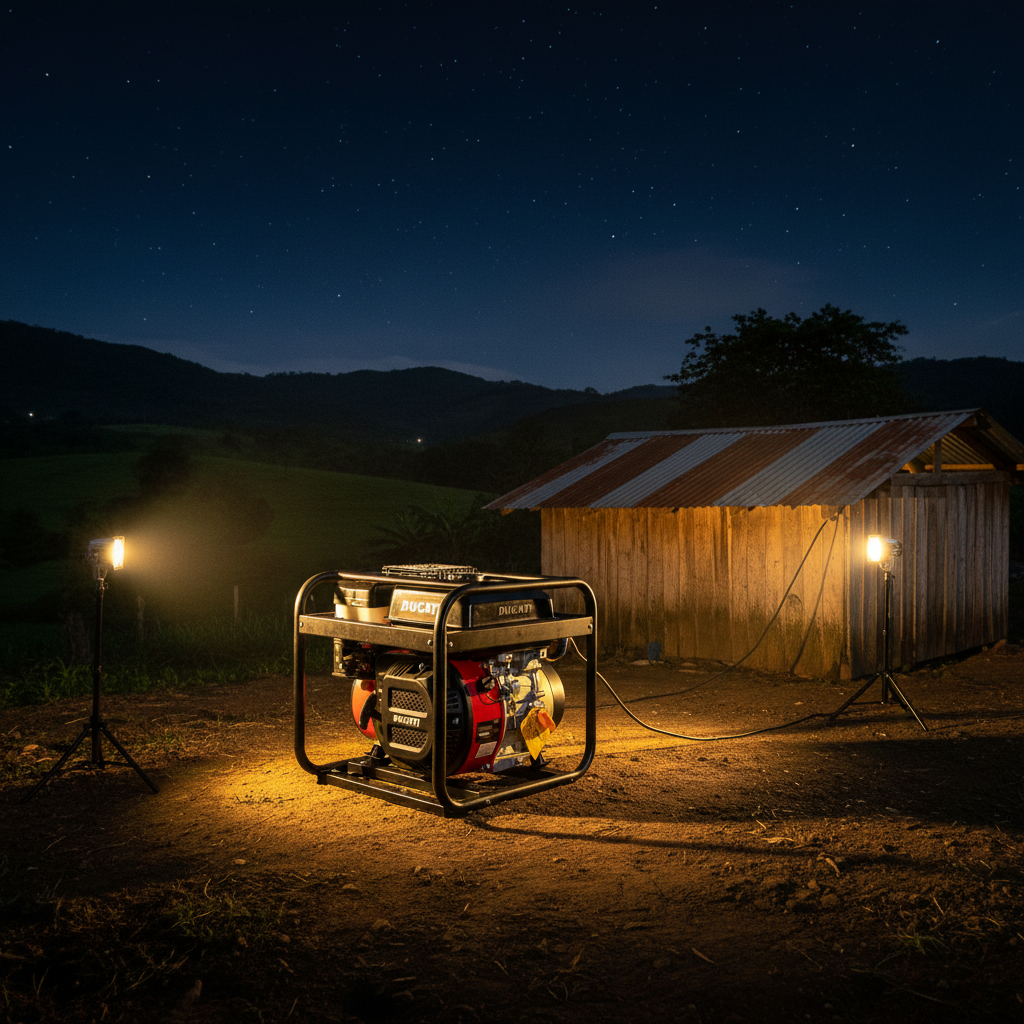 motor-ducati-dpe390-generador-finca-remota-noche-ecuador