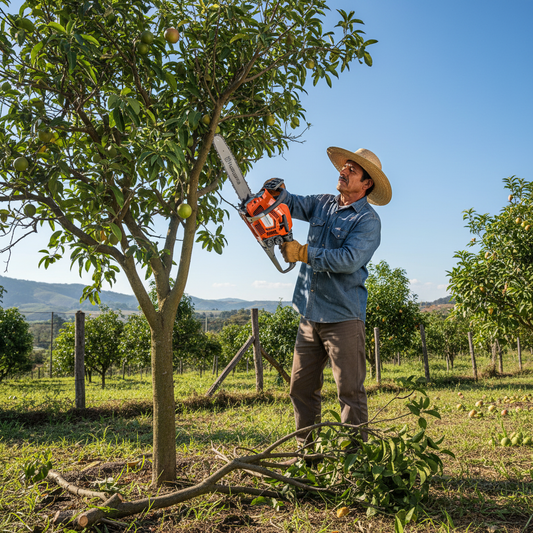 motosierra-husqvarna-125-poda-arbol-frutal-finca-familiar-ecuador