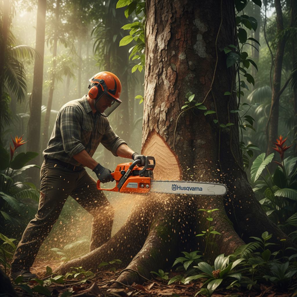 motosierra-husqvarna-272xp-operario-corte-tronco-enorme-amazonia-ecuador