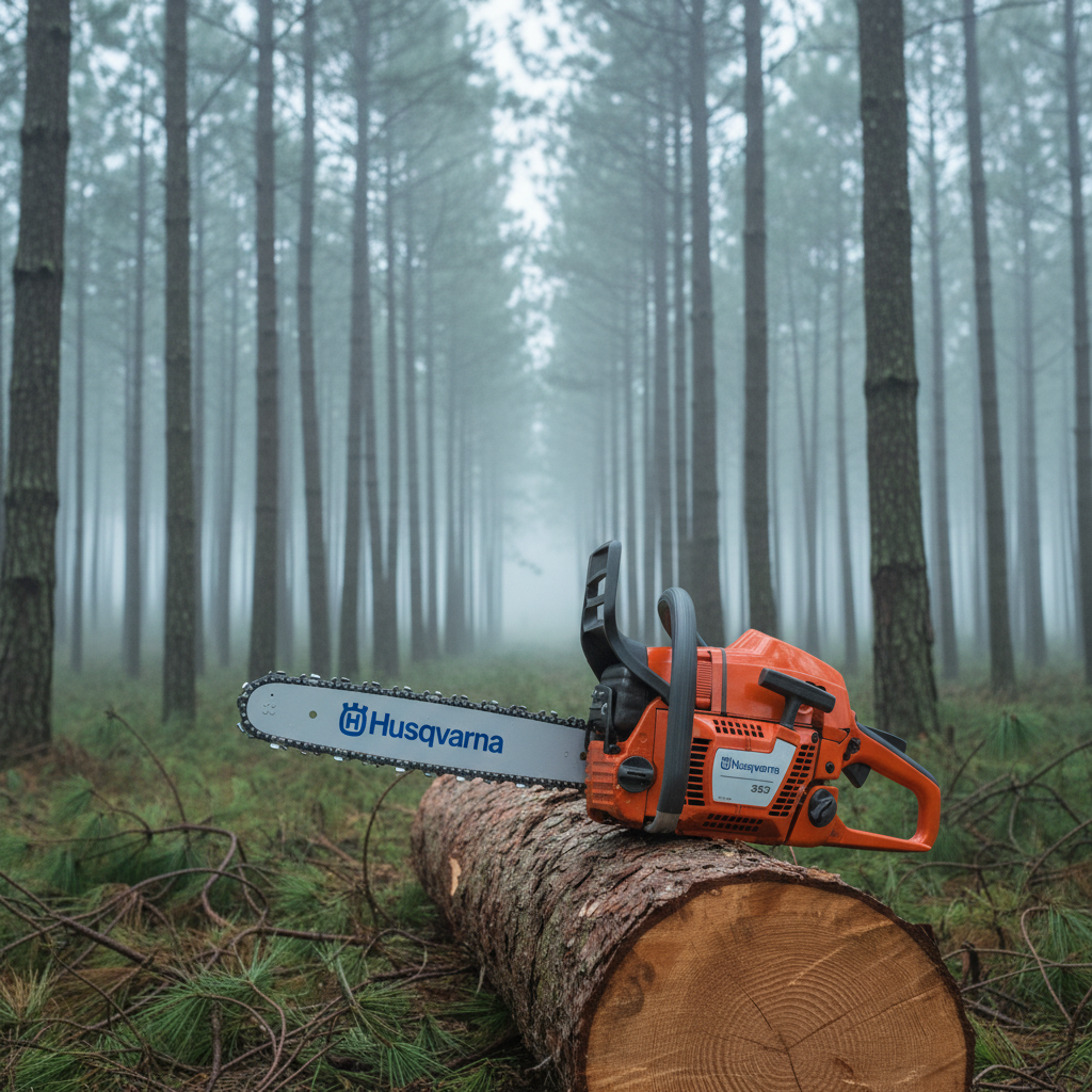 motosierra-husqvarna-353-plantacion-pinos-niebla-andina-ecuador